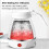 Foldable Electric Kettle, 0.6L Mini Silicone Travel Kettle (White) 2