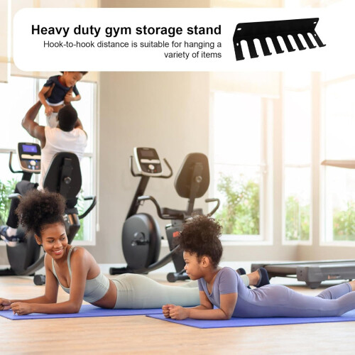 Robust Gym Shelf  Wall Mount  Black Coating  17 inches 1