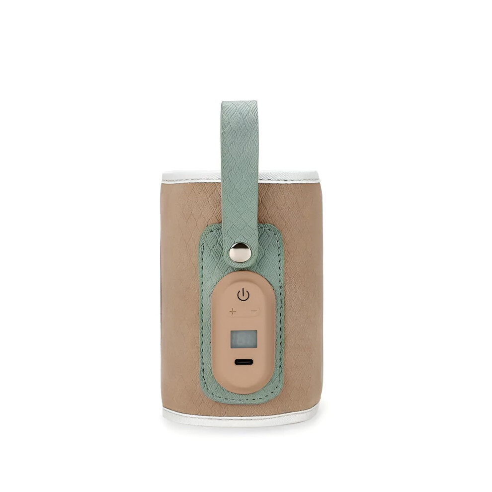 Portable Baby Bottle Warmer Khaki Travel Friendly Milk Warmer Keeps Baby Milk And Food Warm