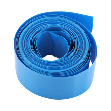 PVC Heat Shrink Tubing 30mm Blue PVC Heat Shrink Tube with Fast Shrinkage for Skin Coverage of 18500 Battery Insulation and Heat Shrink Tube