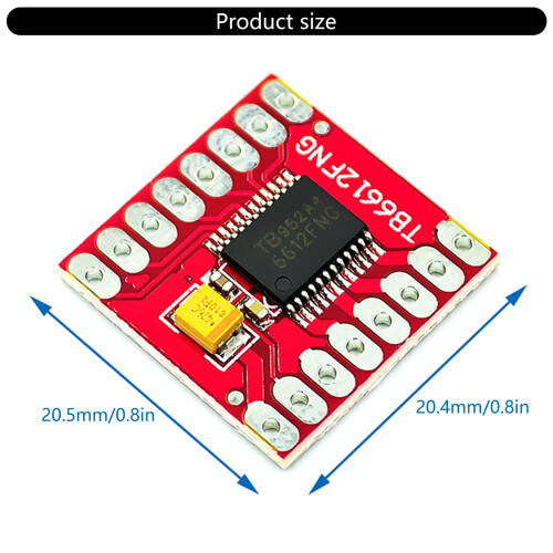 TB6612 Motorsteuerplatine für Mikrocontroller Double Out 1A, 2
