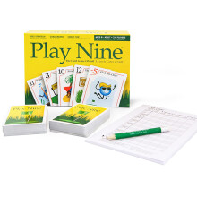 Juego de cartas familiar, juego de nueve cartas para todas las edades, divertido juego de estrategia, perfecto para la noche de juegos, fácil de
