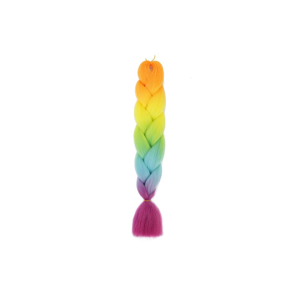 100 g 24 inch Single Ombre Color synthetic hair extensions Crochet Twist Jumbo braided hair E5 24inches