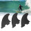 3 Teile/satz Surfbrett Fin PVC Fiberglas Longboard 11