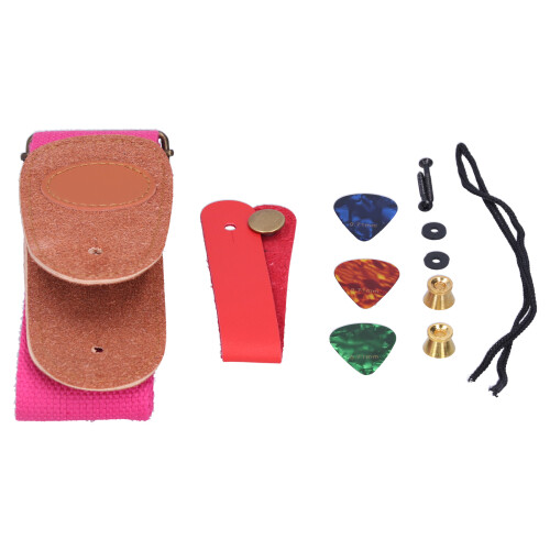 Gitarrengurt Halsgurt Zelluloid-Picks mit 1
