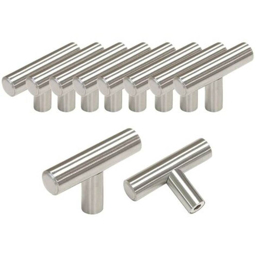Bar Pulls For Cabinets Wardrobe Dresser, Stainless Steel Kitchen Cabinet Handles With Satin Nickel Finish, Modern Cabinet Hardware Compatible With Pop 9436597649970