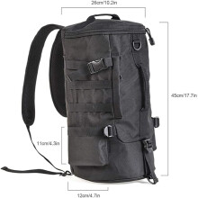 Bolsa para vara de pesca em poliéster, com alça ajustável para transporte seguro, estojo de viagem grande e impermeável.