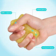 Palla per esercizi terapeutici per la mano, design ergonomico, superficie antiscivolo, palla antistress a forma di stella per un comodo trasporto ed