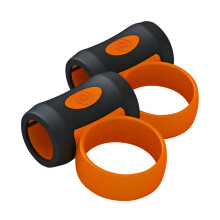 2lots Drum Practice Finger Rings Nonslip-Orange room black