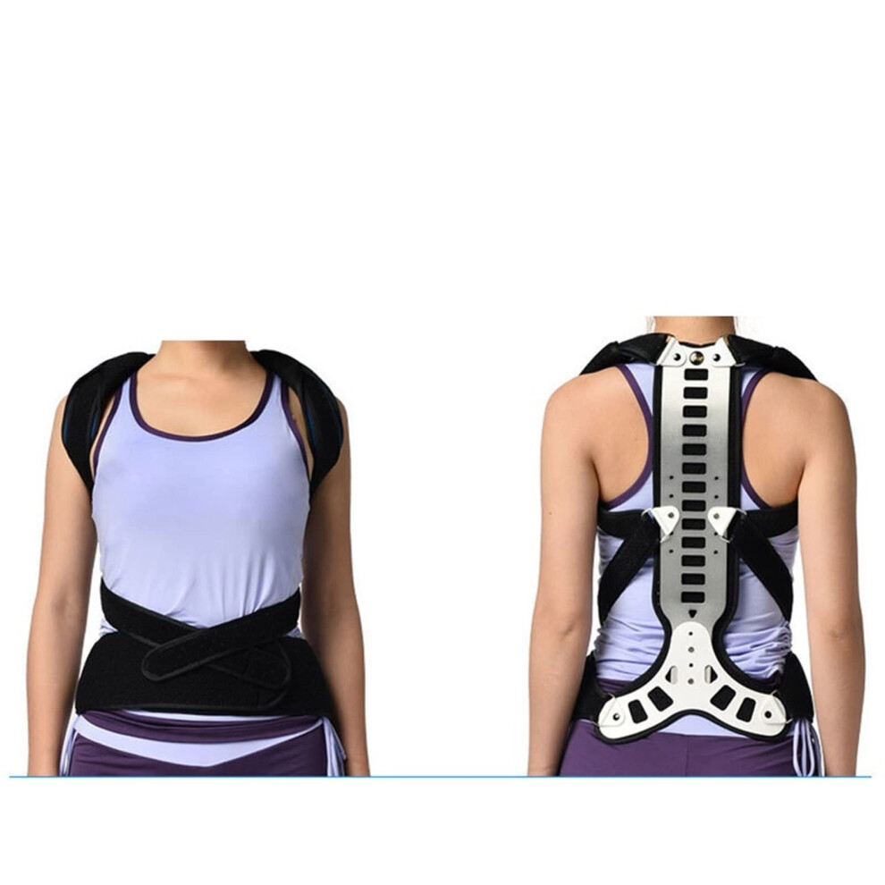 Back Corrector Posture Belt Shoulder Waist Lumbar Support Size S Humpback Prevention Pain Relief