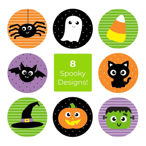 Δημιουργικές διακοσμήσεις για το Halloween, εναλλασσόμενα σχέδια με 500 αυτοκόλλητα 2