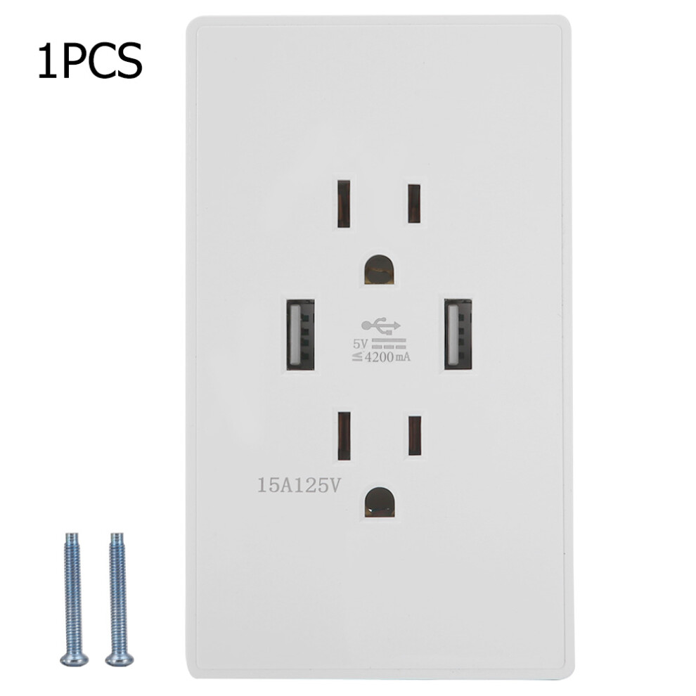 Screwless Wall Plate Outlet, High-Speed Charging Station Delivers Rapid Power To Your Gadgets, Equipped With An Intelligent Chip For Auto-Smart Chargi 9436597712063