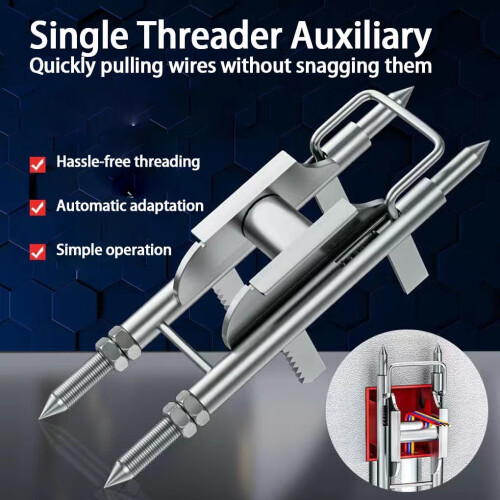 Wire Pulling Tool Universal Pulley for Wire Box and Electrical Box, Metal Construction, Threading Tool 1