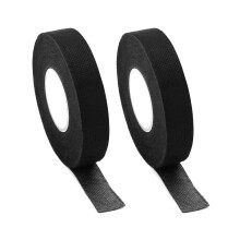 2 Rolls Heat Resistant Tape  19 mm x 15 m  Heat Resistant Fabric Tape for Car Wiring Harnesses (Black)