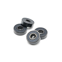 8 parts/lot ABEC9 608 2RS inline roller skate wheel bearings black sealed 8x22x7mm shaft bearing skateboard wheel miniature tool
