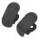 2PCS Front Trunk Haken Halteklammern Schwarz mit 5
