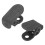 2PCS Front Trunk Haken Halteklammern Schwarz mit 6