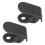 2PCS Front Trunk Haken Halteklammern Schwarz mit 4