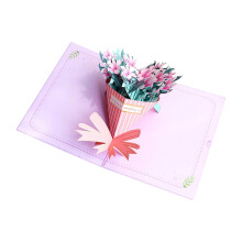 3D Valentine's Day card, Mother's Day, Blank card, Wedding, Birthday, Party invitation for wife