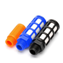Air Silencer Plastic Exhaust Muffler Pneumatic 1/8 1/4 3/8 1/2 Male Thread Absorb Noise Filter Slip Lock For Misting Pump (Color : Psl04)