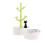 Premium ABS Material Jewelry Organizer, Metal Birds Tree Stand with Rectangular Tray for Retail Shop Counter Display, Multi-function Selections for Ho 4