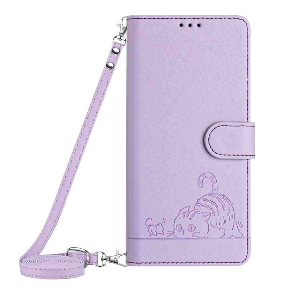 Honor X8b 4G Wallet Case With Strap, Rfid Blocking Leather Purple 9105992697281