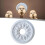 Circular PU Lamp Panel Ceiling Fan Light Cover For Chandeliers, Decorative Ceiling Light Panel Home Lighting 3