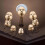 Circular PU Lamp Panel Ceiling Fan Light Cover For Chandeliers, Decorative Ceiling Light Panel Home Lighting 4