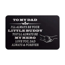 Engraved Metal Purse Insert Card Dad Gifts Engraved Purse Holder Card Appreciation Dad Purse Holder Card Type C