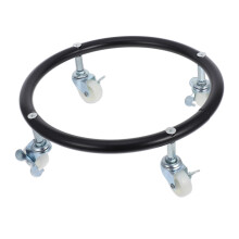 Movable Gas Tank Tray With HeavyDuty Brake Casters, Propane Cylinder Holder, Kitchen And Outdoor Use, Rubber Wheels