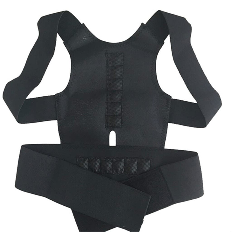 Posture Corrector Back Bracing Belt Magnetic Therapy Neoprene Lumbar Corset Support For Men Adjustable