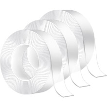 Nano Gel Adhesive Strip, Traceless Wide Application No Tools Required Removable Wall Mounting Tape, Double Sided Tape Heavy Duty for Hanging Decor and