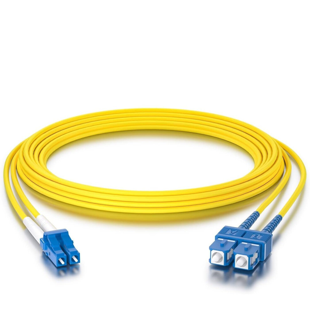 Sc To Lc Os2 Singlemode Duplex 2 Metre, Fibre Optic Patch Cable, 9/125M Lszh, 2M 1 Pack Os2 Lc To Sc Yellow 9105992677504