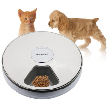 Comedero automático para gatos con temporizador programable, dispensador automático de comida para mascotas con control inteligente de porciones