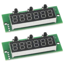 6-stelliges rotes LED-Zählermodul mit Speichererhaltung,-2Stk