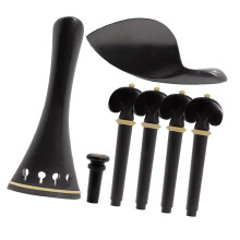 Accessories for Musical Instruments Ebony Wood Pegs Chin Rest Violin Chin Rest End Pin Tuner Tailpiece 4/4 Violine Parts Accessories