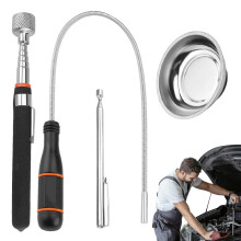 Mechanical Magnetic Lifting Aid, Magnetic Gripper For Metal Parts And Tools  Rotatable And Adjustable Cool Repair For Tight Spaces