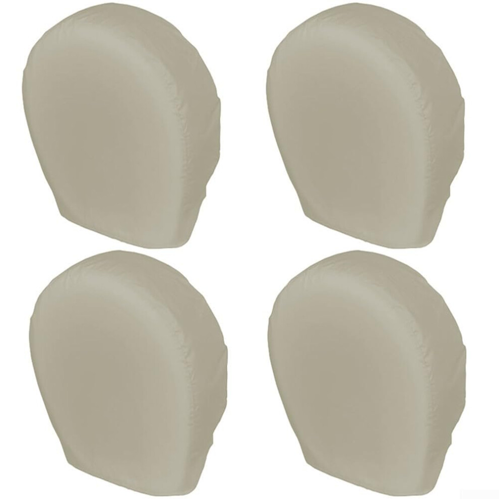 4Pack Waterproof Tire Covers Heavy Duty 420D Oxford Allweather Windproof For Cars Suvs Trucks Beige 9119770073563