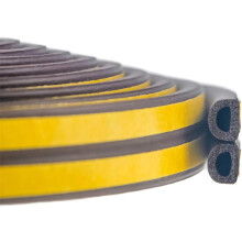 Fita de vedação à prova de intempéries com economia de energia para proteção de material de silicone flexível, selante de espuma tipo D à