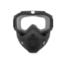 Tactical Full Face Mask, Detachable Adjustable Goggles For Ultimate Protection And Versatility In Various Outdoor Activities