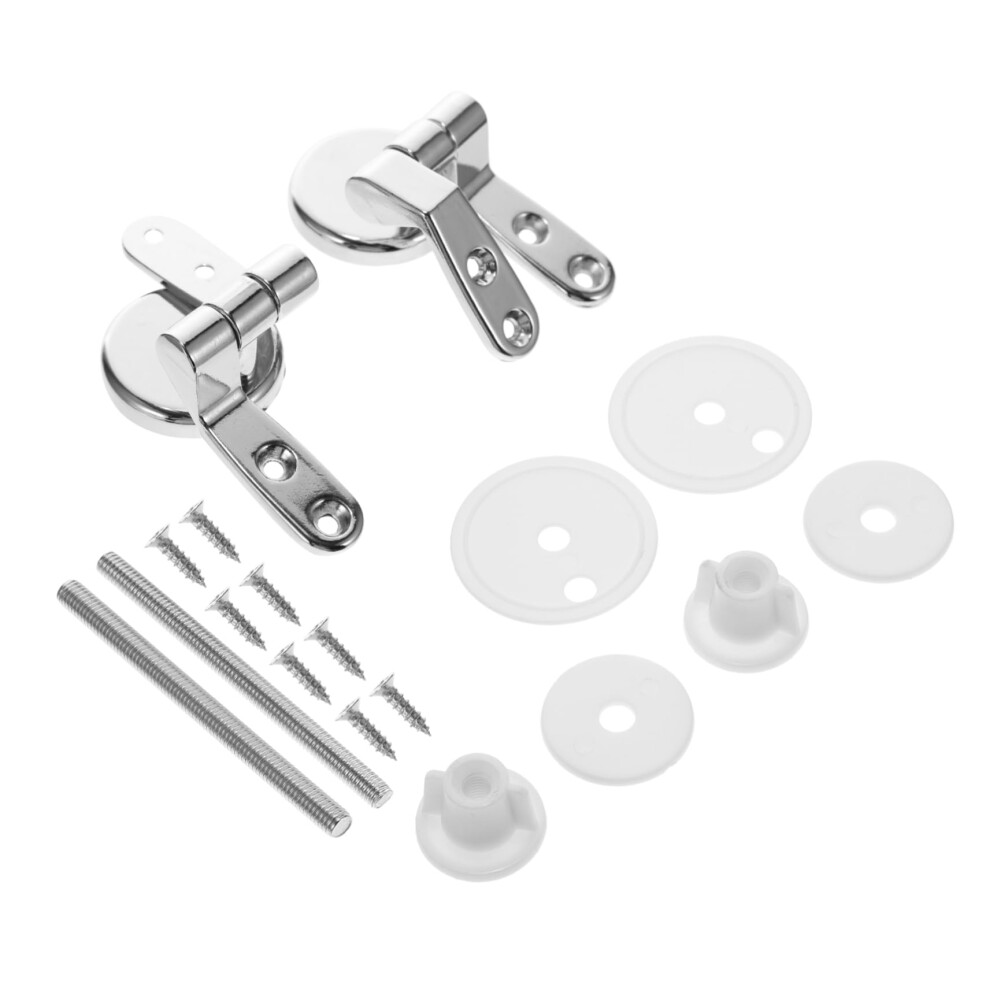 Toilet Seat Hinge Screws, Accessories, Zinc Alloy, Silver 9105992701421