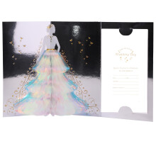 Wedding Invitation, Pop Up Card with Envelope, Exquisite Laser Cut 3D Design