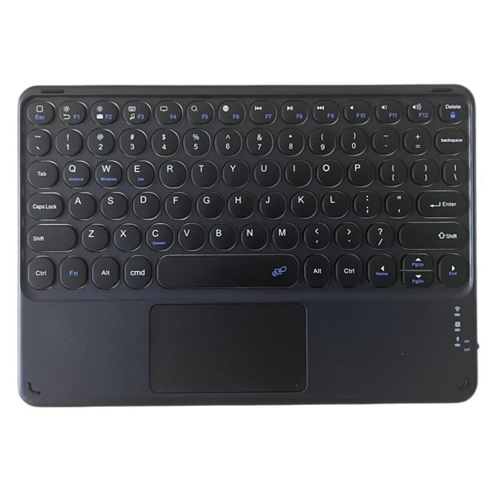 Wireless Bluetooth Keyboard Mini 78-Key With Touchpad For Tablet Pc Rechargeable Gaming Office Black 9016109364869