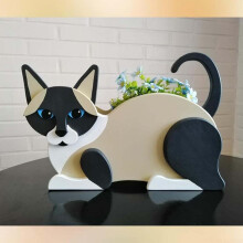 Creative Siamese cat for indoors and outdoors, for plant lovers (Siam Cat)
