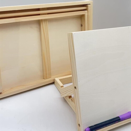 Portable Wooden Table Easel Angle Adjustable Drawing Easel For Artists Tabletop 2