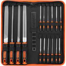 18Piece File Set Metal and Wood with Storage Bag, HighQuality Professional