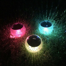 Floating Ball Pool Light Solar Powered IP65 LED Night Light Color Changing Hanging Ball Light for Pond Garden Backyard Party 1 Pack