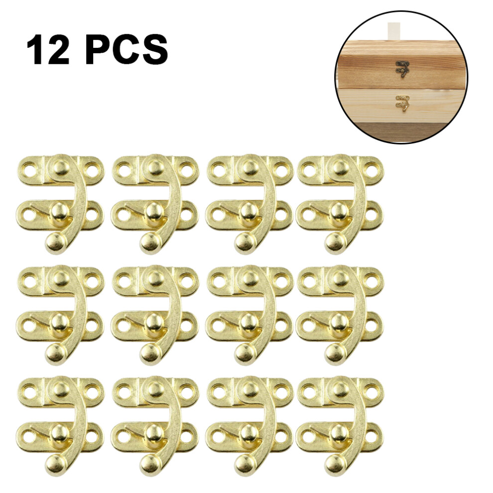 Decorative Lock Clasp, Antique Bronze Tone Swing Arm Latch, Set With Matching Screws, Anti-Corrosive Metal, For Wooden Boxes, Jewelry Box Catch 9436597594706