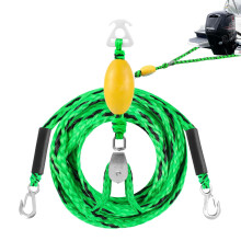 Water Ski Tow Harness, Quick Connector, Towable Tube for 4 Riders, Ideal for Beginners Green