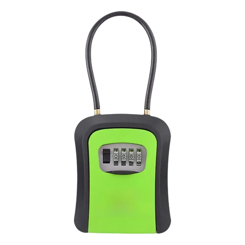 Key Lock Box For Home Security, Wall Mount Combination Password Security Key Storage With Resettable Code, Weatherproof Rustproof Steel Wire Design Fo 9060116410934